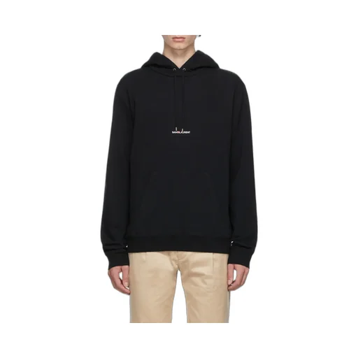 Saint Laurent Logo Printed Drawstring Hoodie