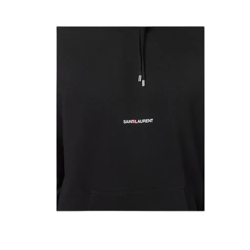Saint Laurent Logo Printed Drawstring Hoodie