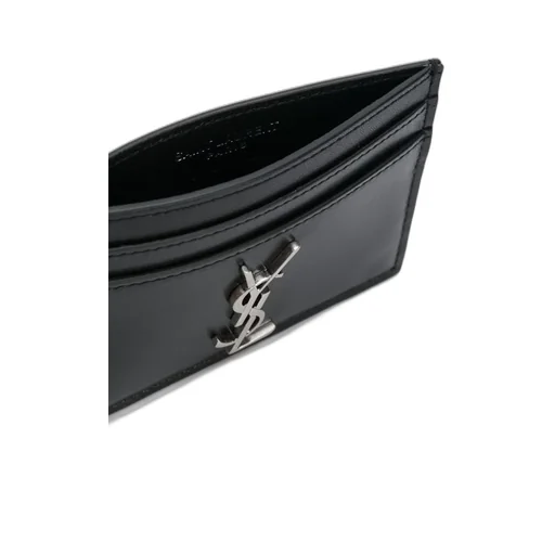 Saint Laurent Cassandre Logo Plaque Cardholder