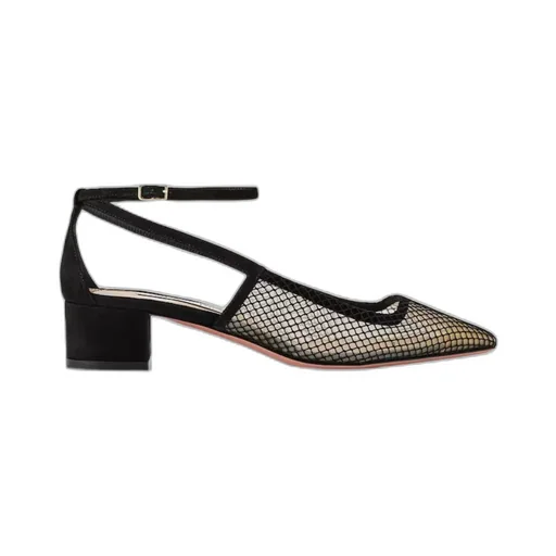 Aquazzura Square Toe Mesh Pumps