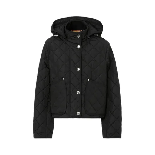 Burberry Quilted Hooded Jacket