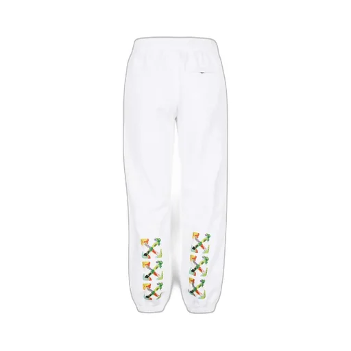 Off-White Logo Detailed Straight Leg Trousers