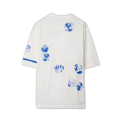 Burberry Rose-Printed Crewneck T-Shirt