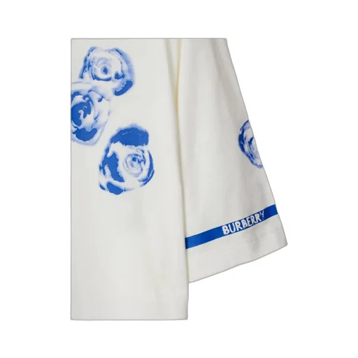 Burberry Rose-Printed Crewneck T-Shirt