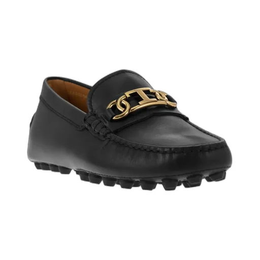 Tod's Logo Plaque Slip-On Loafers