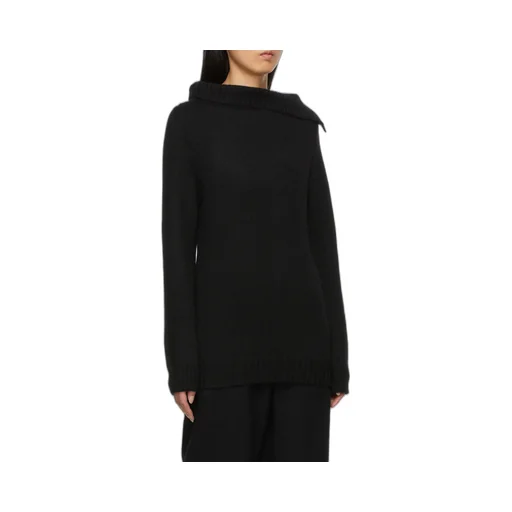 Asymmetrical Cowl-Neck Jumper