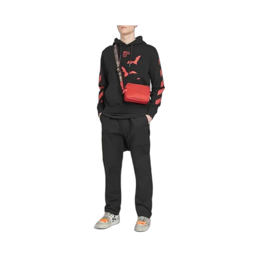 Bat Printed Hooded Sweater