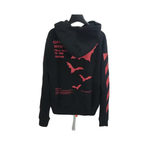Bat Printed Hooded Sweater