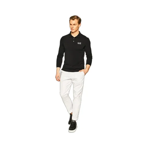 Logo Long-Sleeved Polo Shirt