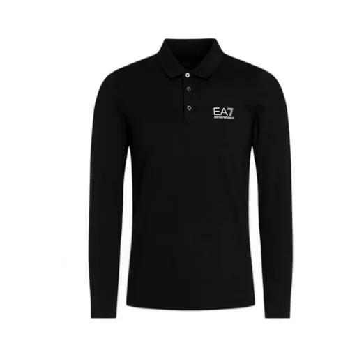 Logo Long-Sleeved Polo Shirt