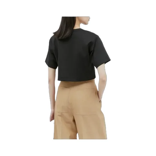 Max Mara Messico Crewneck Cropped T-Shirt