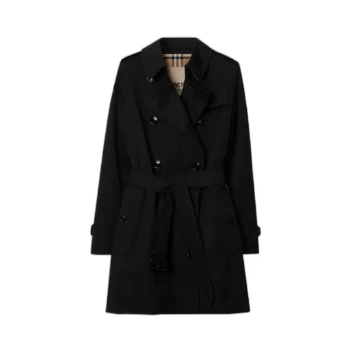Burberry Double Breasted Belted-Waist Coat