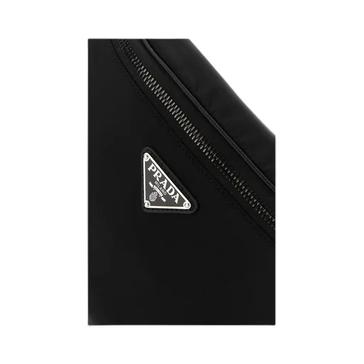 Prada Logo-Plaque Zipped Belt Bag