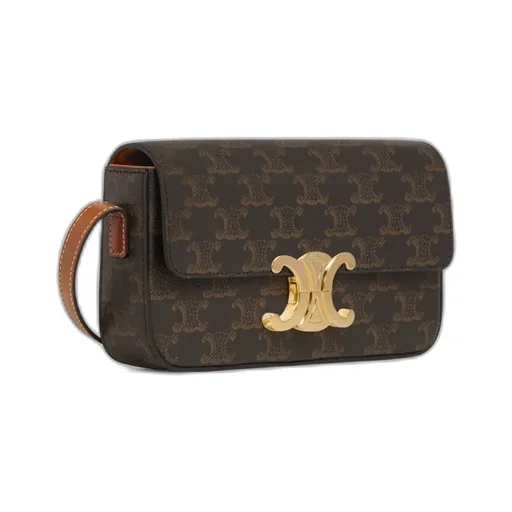 Shoulder Bag Claude In Triomphe Canvas And Calfskin