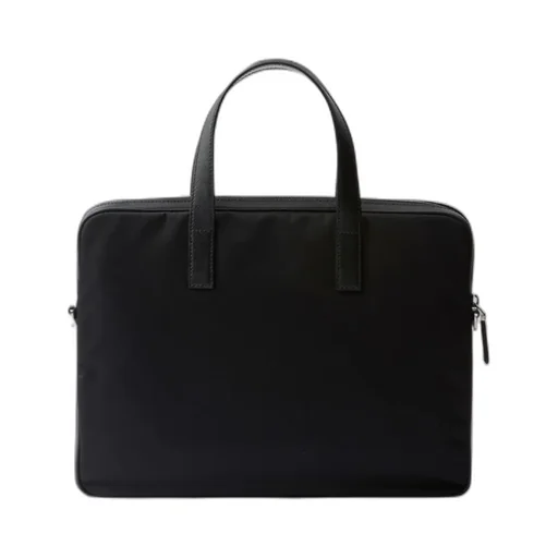 Prada Re-Nylon Logo-Triangle Zip-Up Briefcase