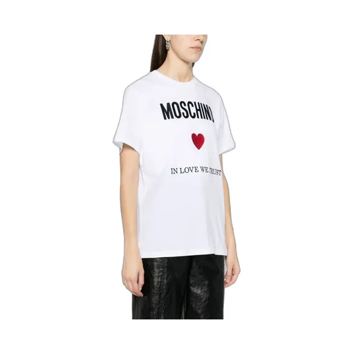 Moschino Logo Printed Crewneck T-Shirt