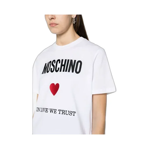Moschino Logo Printed Crewneck T-Shirt