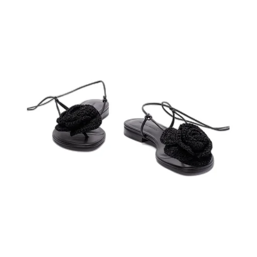 Magda Butrym Wrap Around Flower Sandals