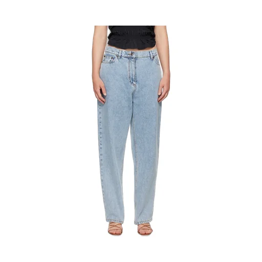 Magda Butrym Loose Leg Denim Jeans