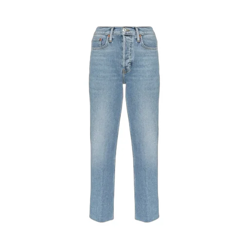 Re/Done High-Rise Stove Pipe Jeans