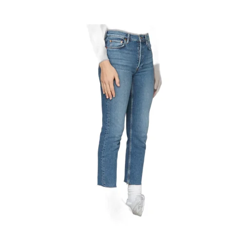Re/Done High-Rise Stove Pipe Jeans