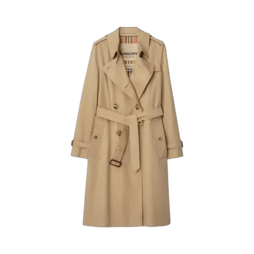 Burberry Double Breasted Belted Trench Coat