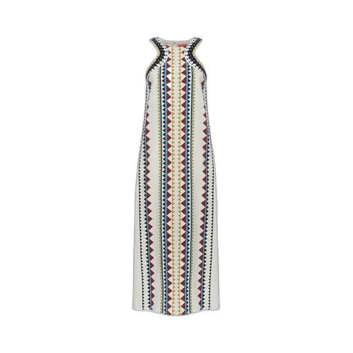 Geometric-Print Maxi Skirt