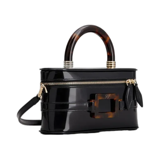Roger Vivier Logo Engraved Zipped Tote Bag