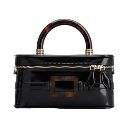 Roger Vivier Logo Engraved Zipped Tote Bag