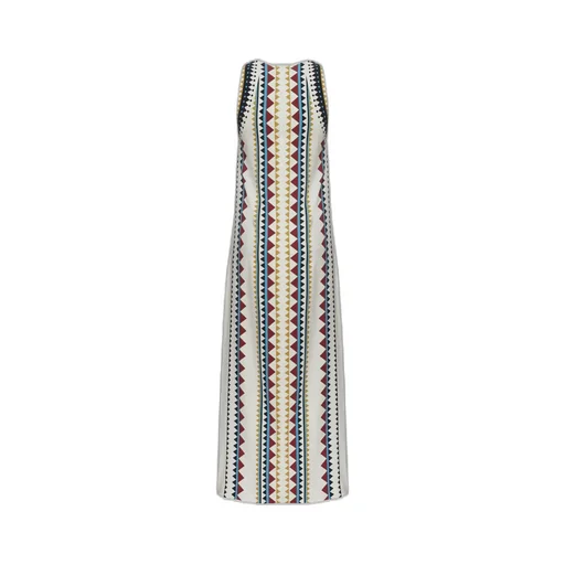 Geometric-Print Maxi Skirt