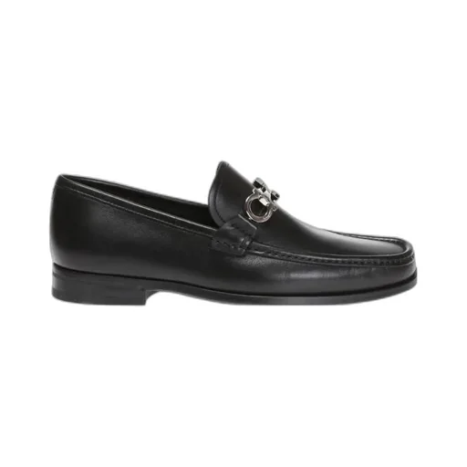 Salvatore Ferragamo Gancini Reversible Plaque Moccasins