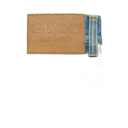 Gucci Logo Patch Wide-Leg Jeans