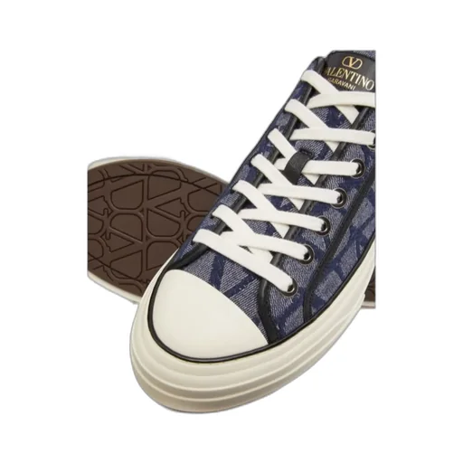 Valentino Toile Iconographe Totaloop Lace-Up Sneakers