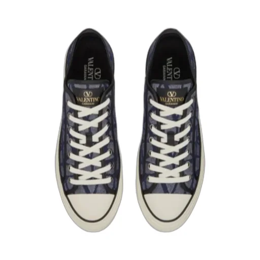 Valentino Toile Iconographe Totaloop Lace-Up Sneakers