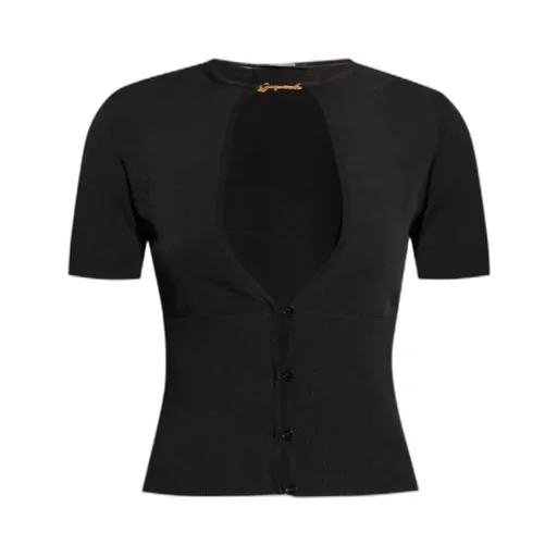 Jacquemus Le Haut Pralù Cropped Knitted Top