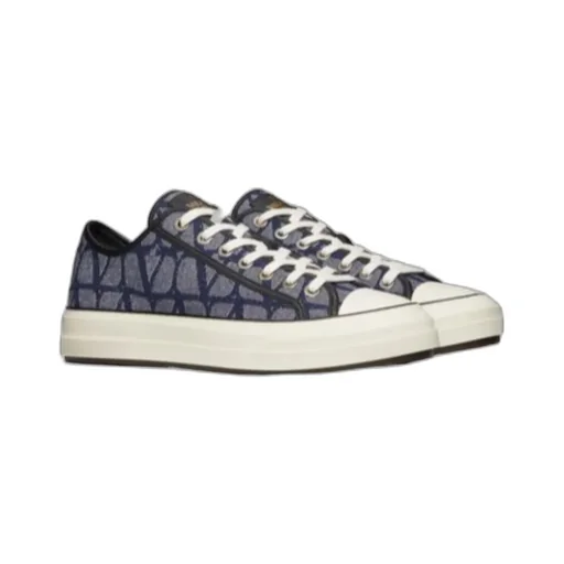 Valentino Toile Iconographe Totaloop Lace-Up Sneakers