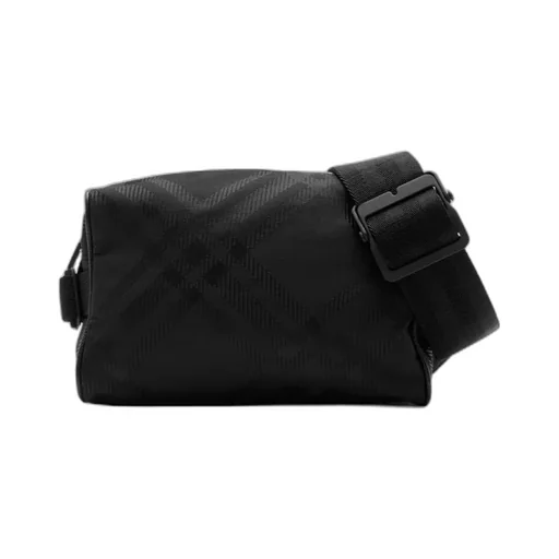 Burberry Check-Jacquard Zipped Belt Bag