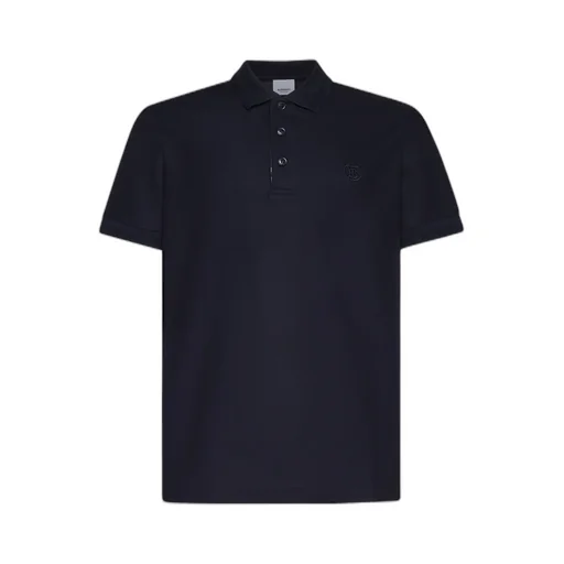 Burberry Logo Embroidered Short Sleeved Polo Shirt