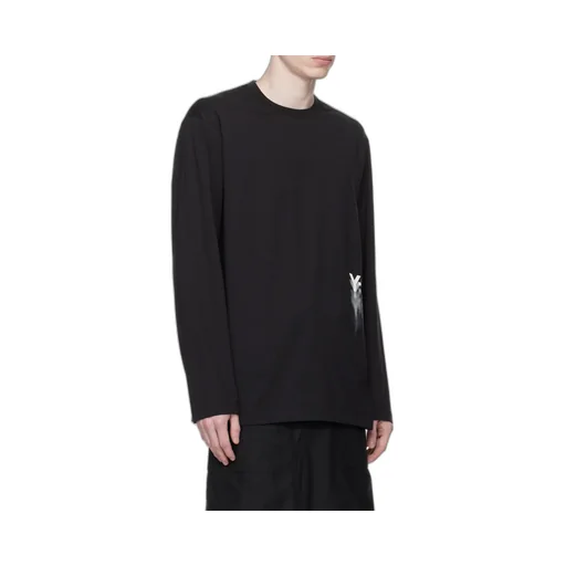 Y-3 Logo Printed Long Sleeved T-Shirt