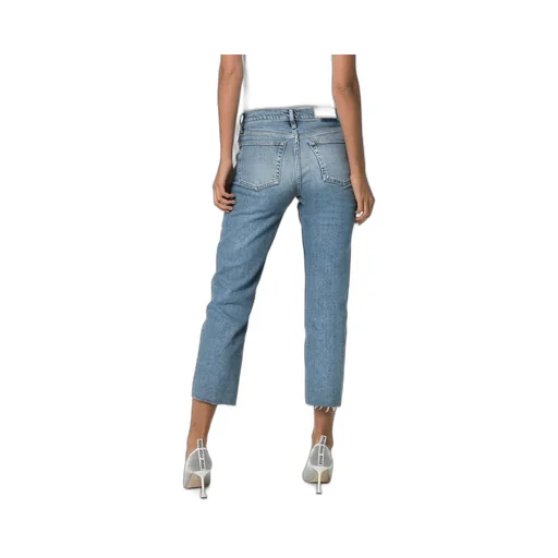 Re/Done High-Rise Stove Pipe Jeans