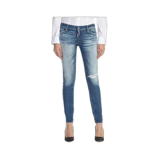 Dsquared2 Mid-Rise Distressed Skinny Jeans