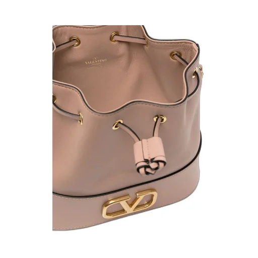 Valentino Vlogo Signature Drawstring Mini Bucket Bag