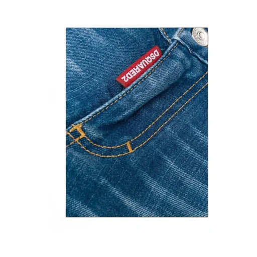 Dsquared2 Mid-Rise Distressed Skinny Jeans