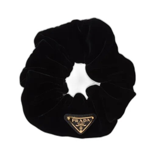 Prada Logo Plaque Scrunchy