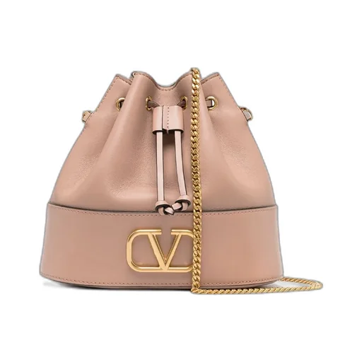 Valentino Vlogo Signature Drawstring Mini Bucket Bag