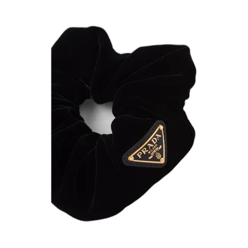 Prada Logo Plaque Scrunchy