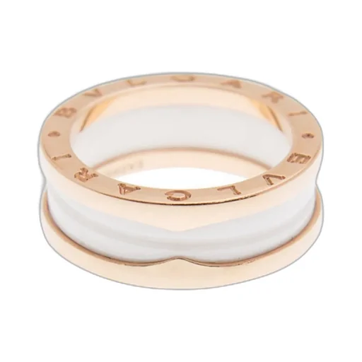 New Bulgari Bulgari Ring An855964 18Kt Rose Gold White