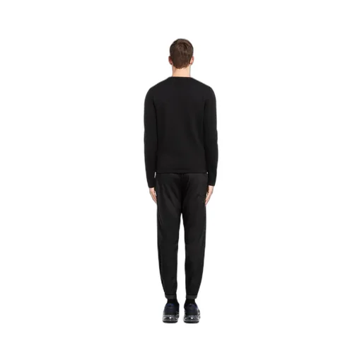 Prada Logo Rib Knitted Jumper