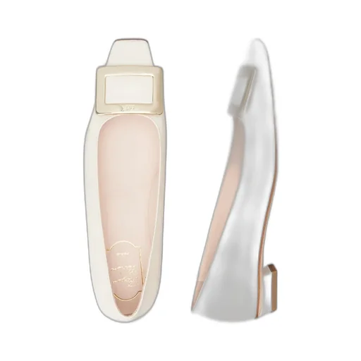 Roger Vivier Belle Buckled Ballerina Flats