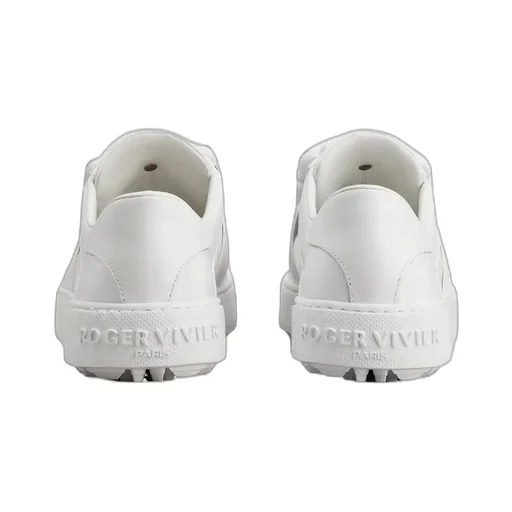 Viv' Golf Rhinestone Buckle Sneakers In Leather